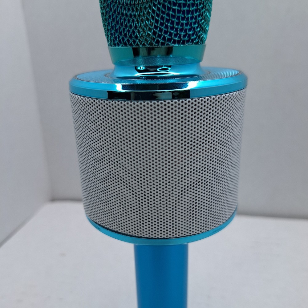 Bluetooth Wireless Karaoke Microphone & Speaker All-in-One Handheld Mic Blue