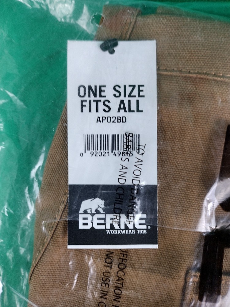 BERNE WORKWEAR APRON with 2 POCKETS