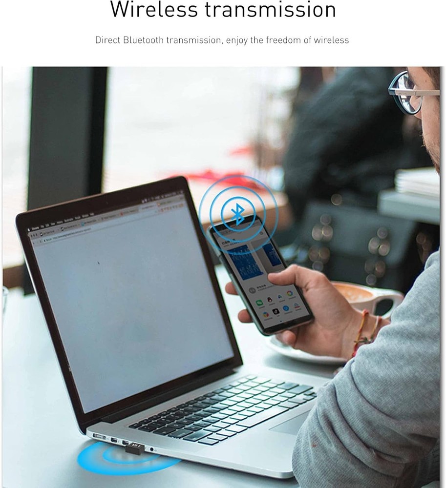 Wireless Bluetooth Receiver 5.1 - 2 USB Adapters for Enhanced Stability & Range