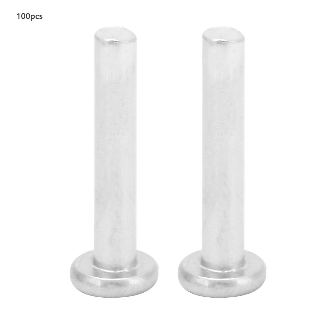 100pcs M2.5*16mm Flat Head Aluminum Rivets Countersunk Solid Rivets New