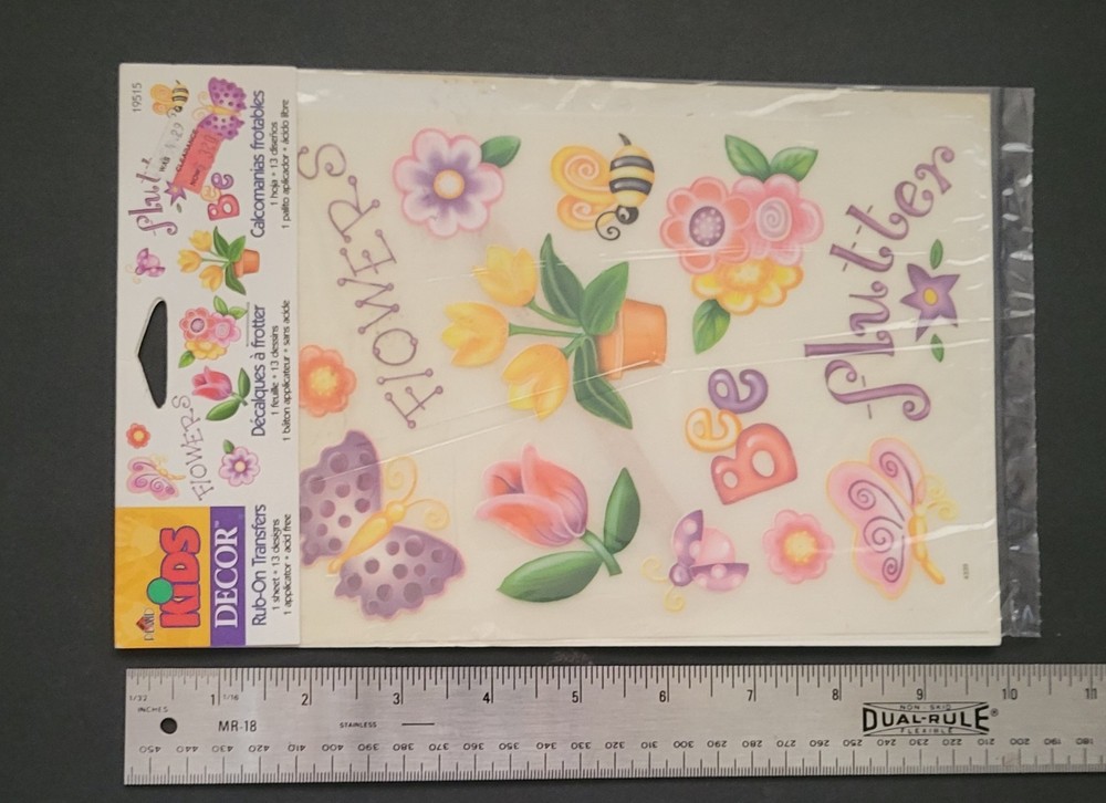 Rub On Transfers Florals