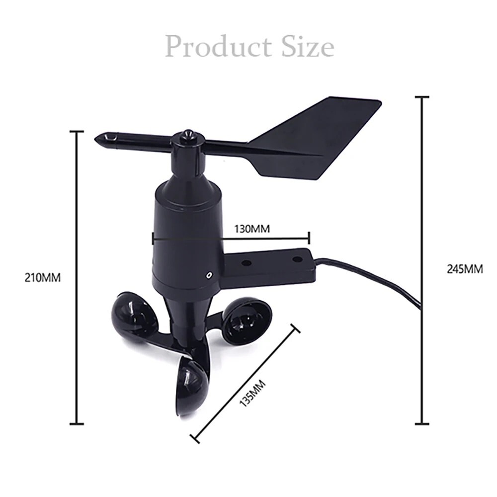 Wind Speed and Direction Sensor Outdoor Anemometer Wind Direction Transmitter