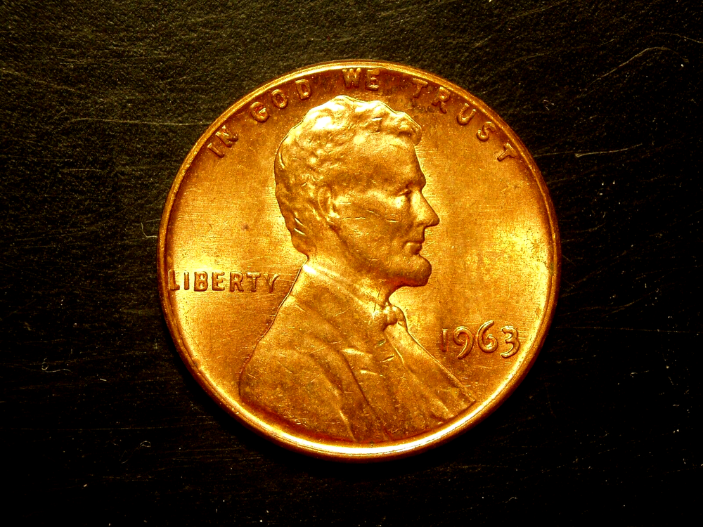 1963 UNC LINCOLN MEMORIAL CENT #1