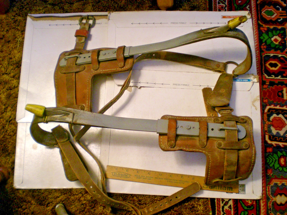 Bell System Buckingham Tree Pole Climbing Spike Set