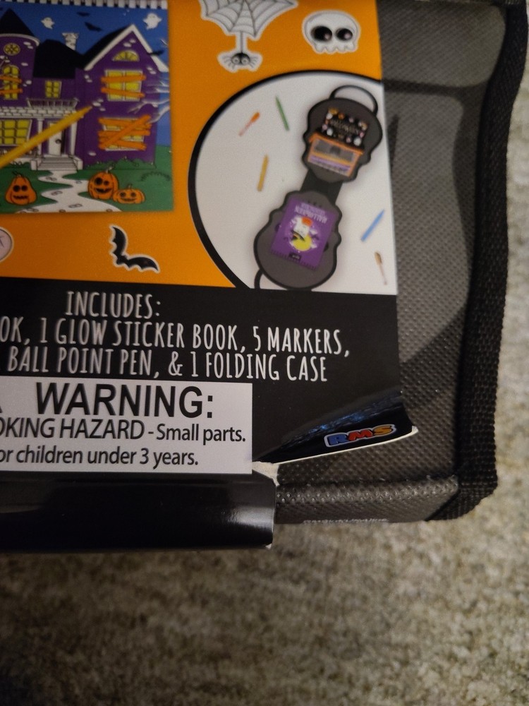 Halloween Coloring & Sticker Activity Set Case Create on The Go