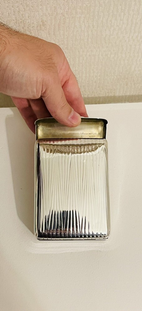 Antique Very Unusual German 935 Silver Four-Fold Cigarette Case