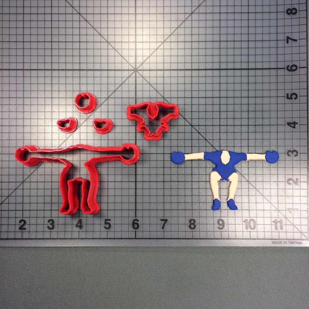 Gym Pose 100 Cookie Cutter Set
