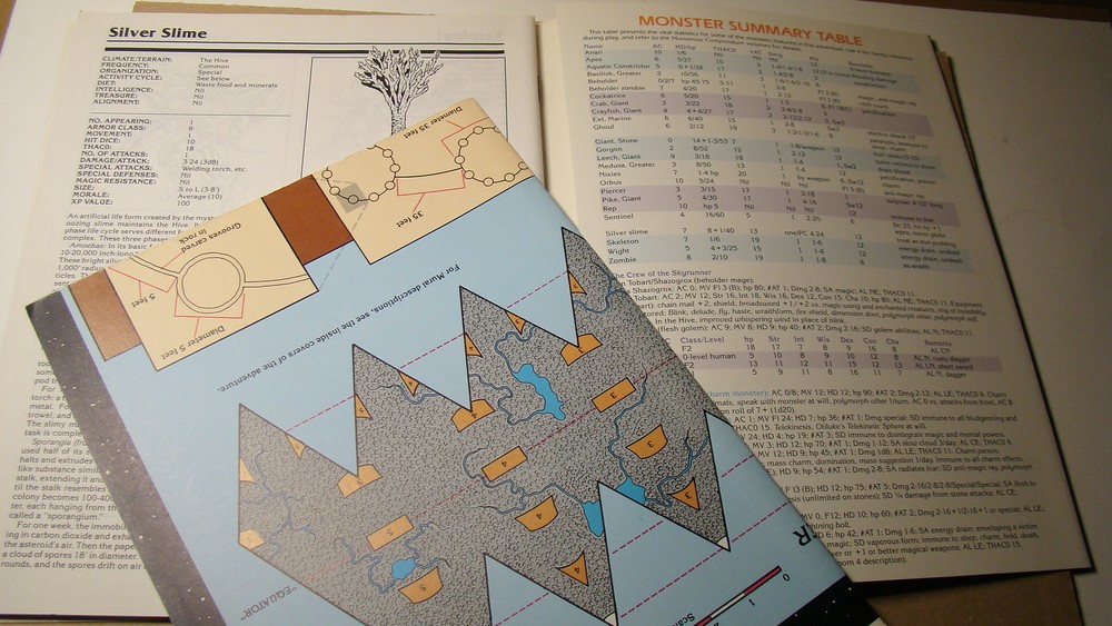 SPELLJAMMER MODULE - SJA1 - WILDSPACE *NM- 9.2* ORIGINAL W/MAP DUNGEONS DRAGONS