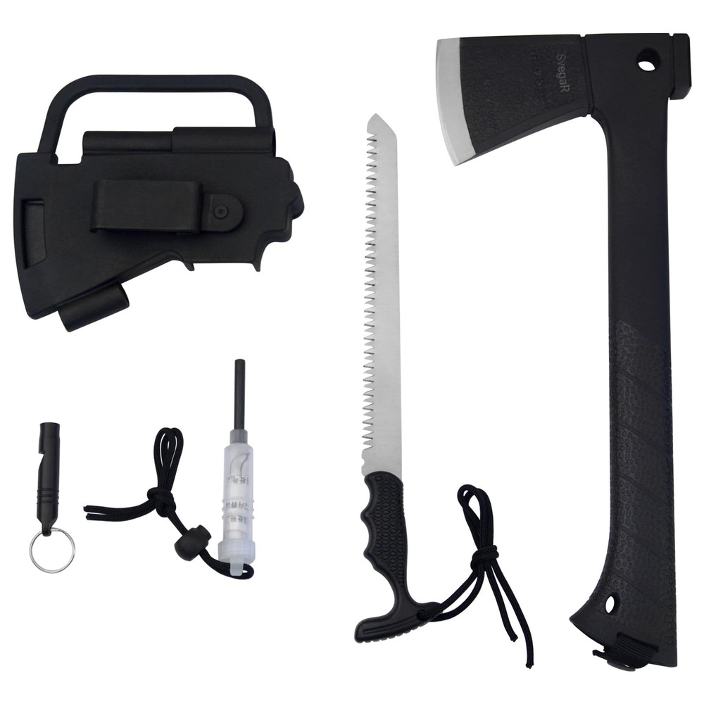 Camping Axe and Hatchet Multi-Tool – 14" Survival Outdoor Axe, Includes Hands...