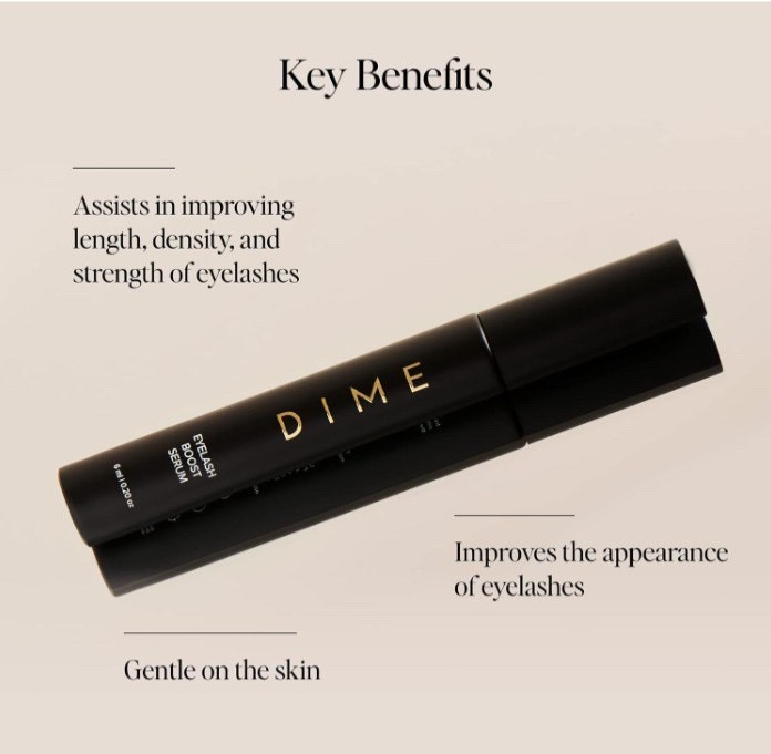 DIME Eyelash Boost Serum with Peptides _Size: 0.2 oz