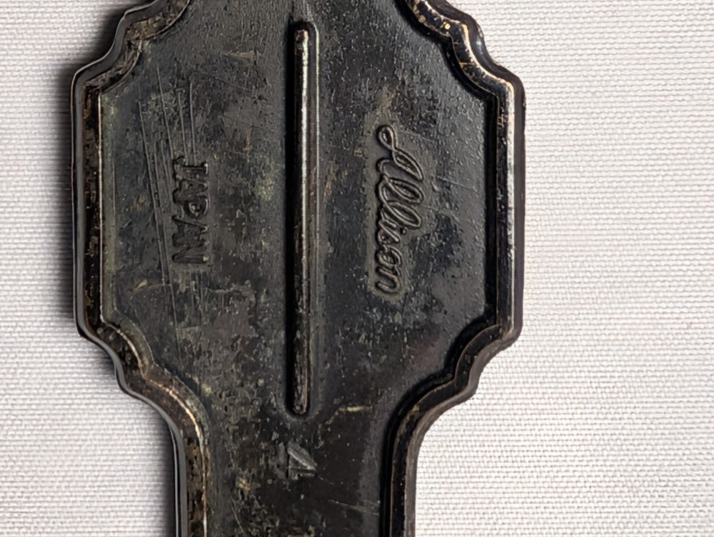 Set of 3 vintage Allison 7" brass drawer pulls/handles