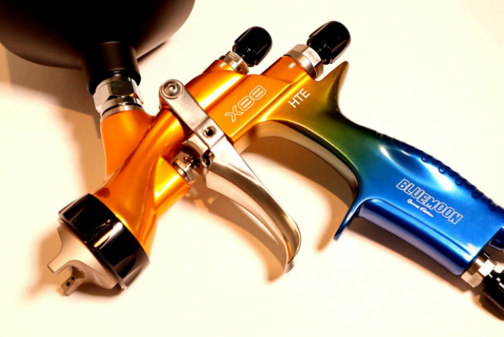 Atom X88 Infinity Spray Gun 1.3 And 1.4mm Tip Combo Gravity Feed, Pro Auto Tool!