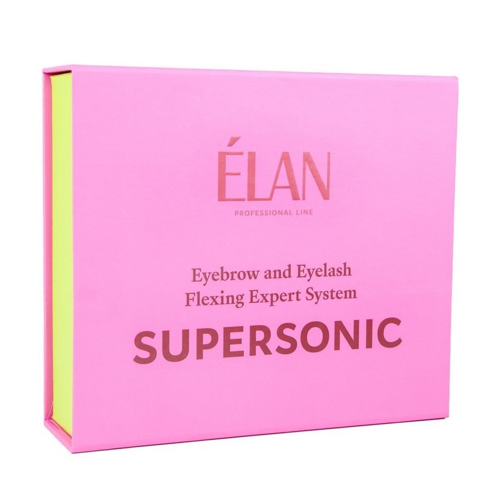 ELAN Eyebrow & Eyelash flexing expert system KIT SUPERSONIC Serum1 -Clear/Pink