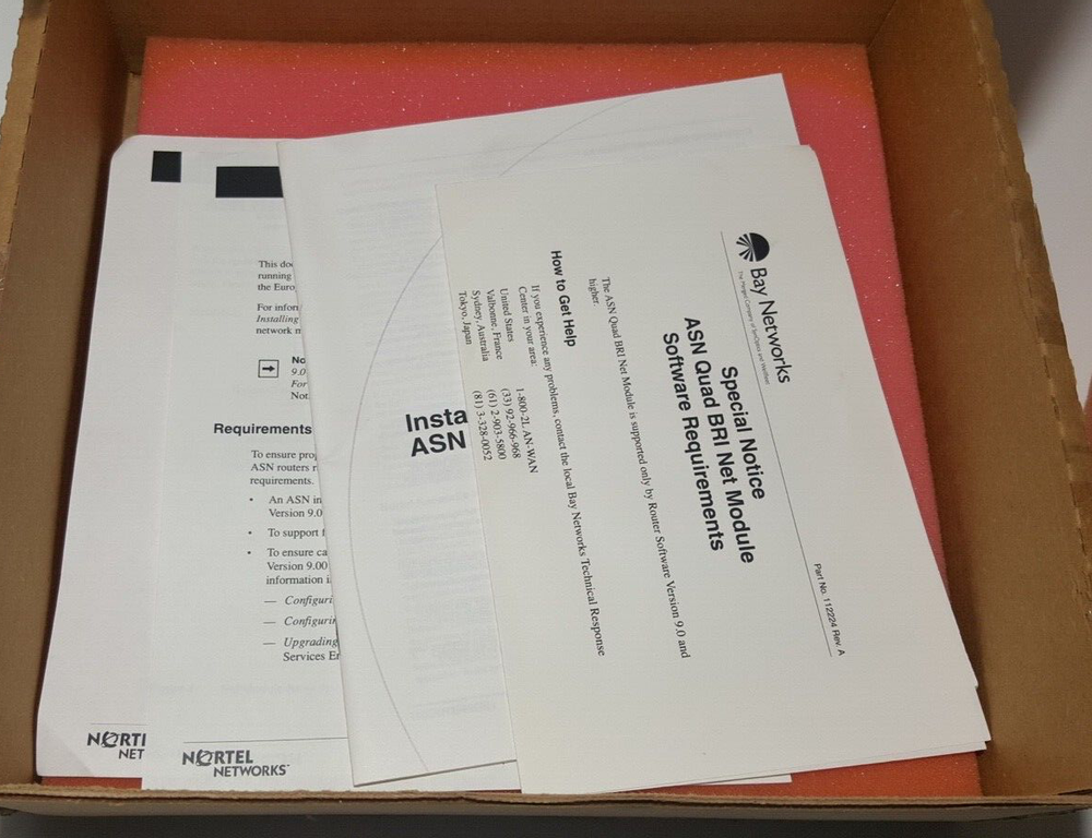 NORTEL 34008-S Access Stack Node (ASN) 4-Port BRI Card