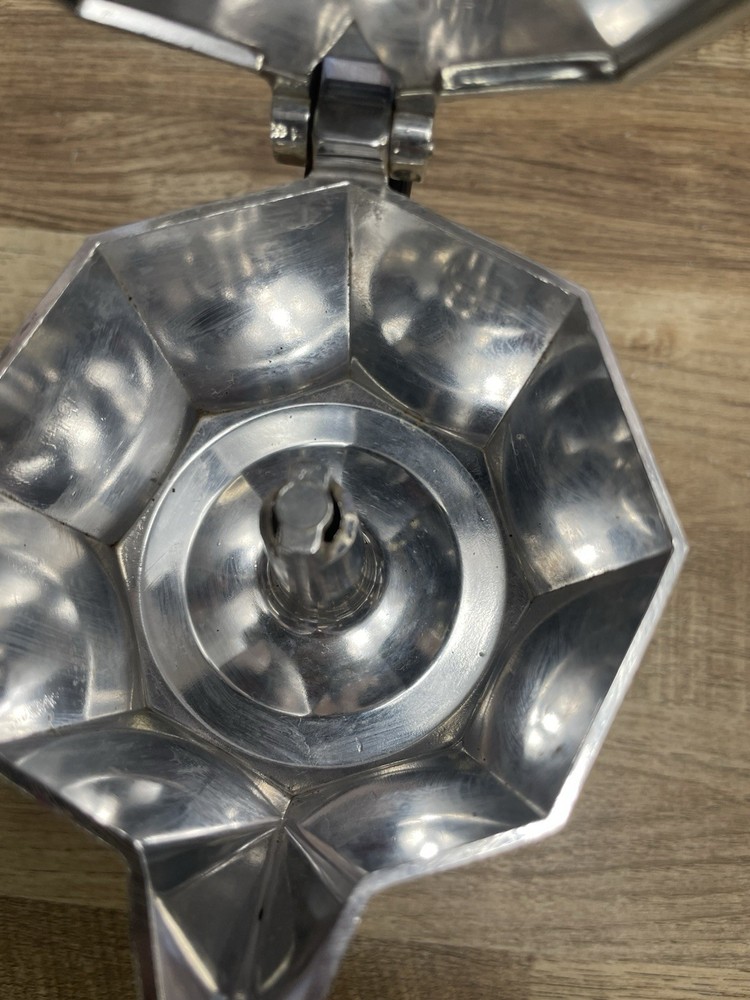 Bialetti Moka Express 1 Cup / 2Oz. 60ml Espresso Maker - Silver Complete Tested