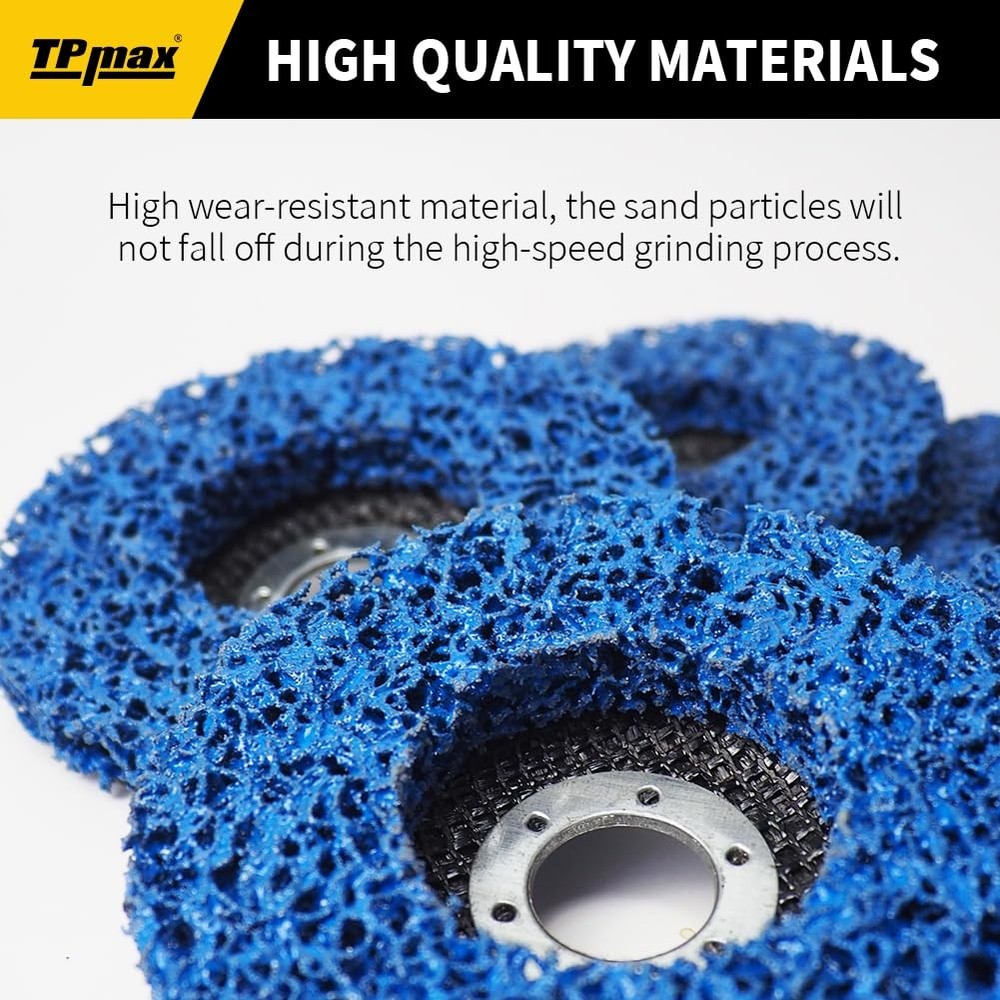 4" x 5/8" Stripping Discs for Rust and Paint Removal - Poly Abrasive Angle Grind