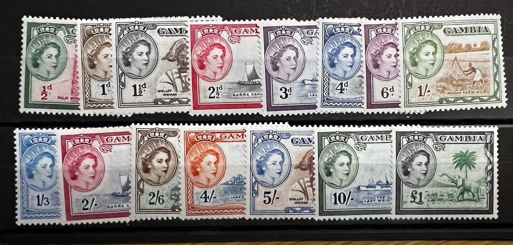 GAMBIA 1953- FULL SET -MLH