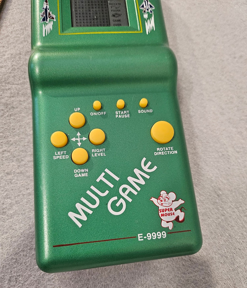 Vintage E-9999 Super Mouse Multi Game Electronic Handheld, Works