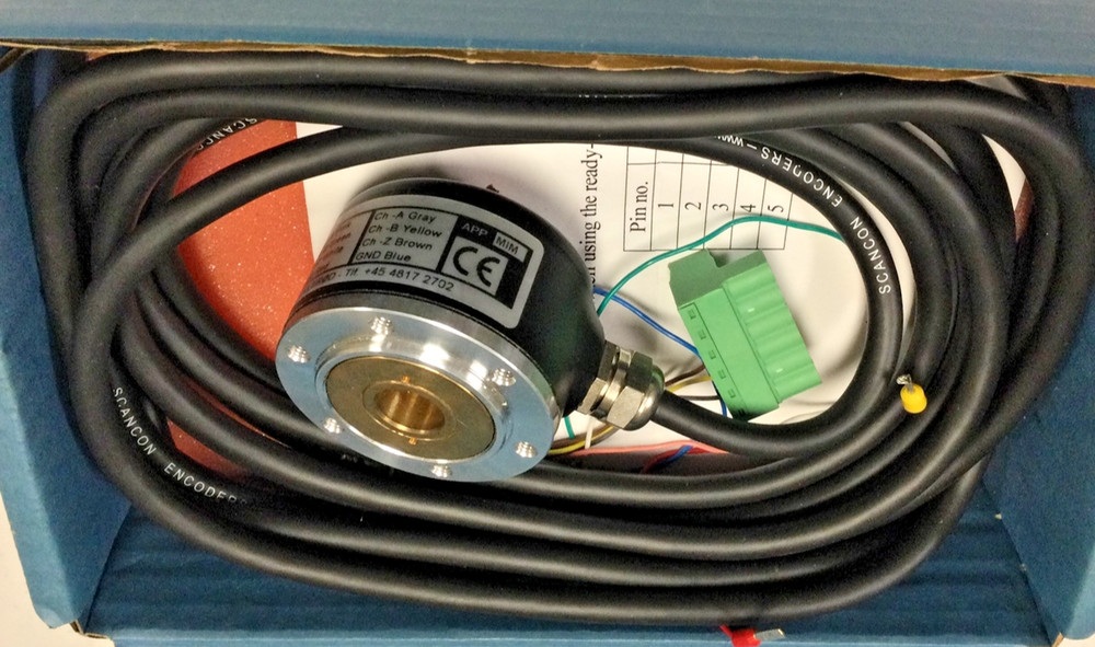 NEW, SCANCON ENCODER DENMARK TYPE 2RHI-100-D-4M-S, 4.5-30VDC, FREE SHIPPING