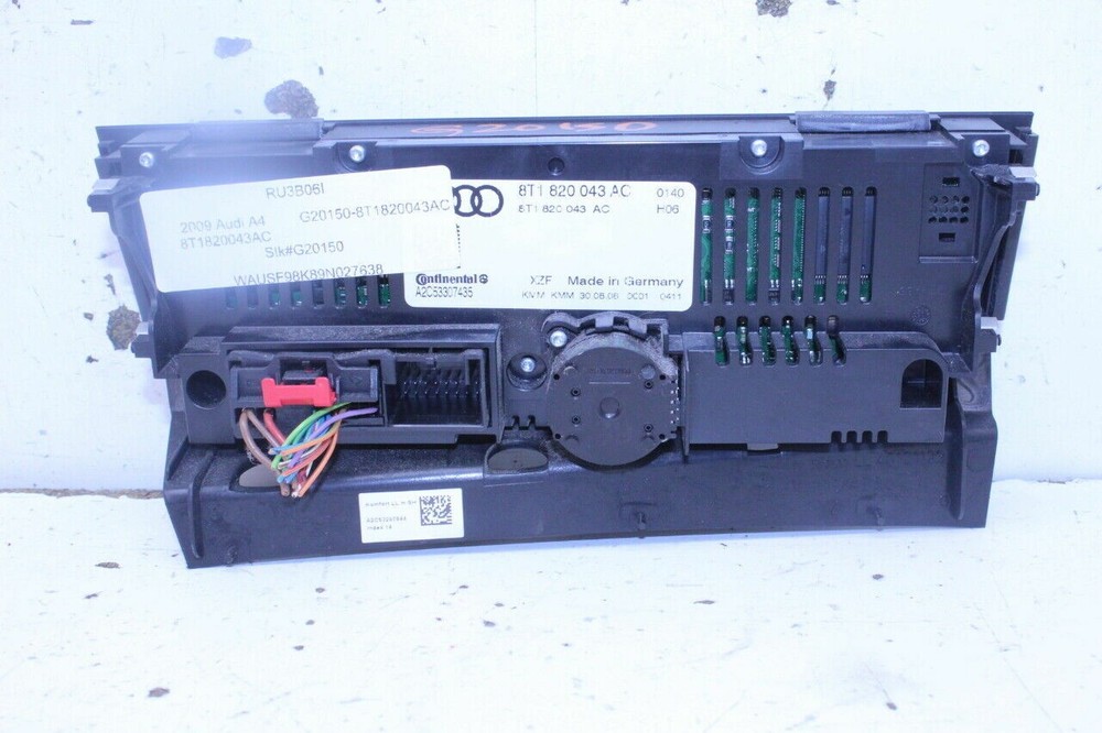 2009-2010 Audi A4 A5 S4 S5 Climate Temperature Control Panel OEM