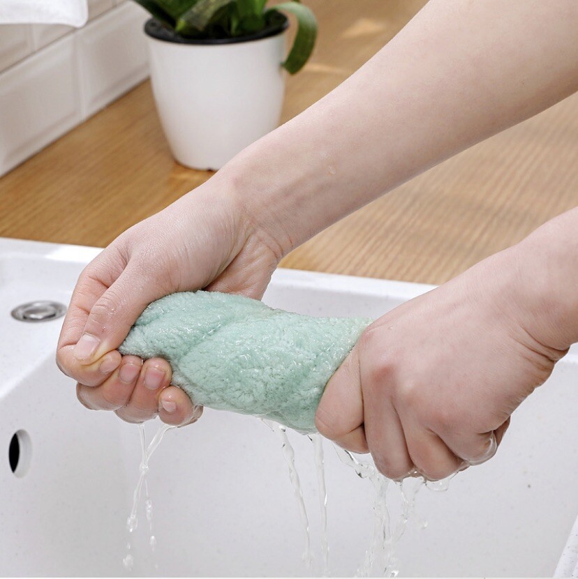 10Pcs Kitchen Towels Super Absorbent Microfiber Multicolors-Multipurpose