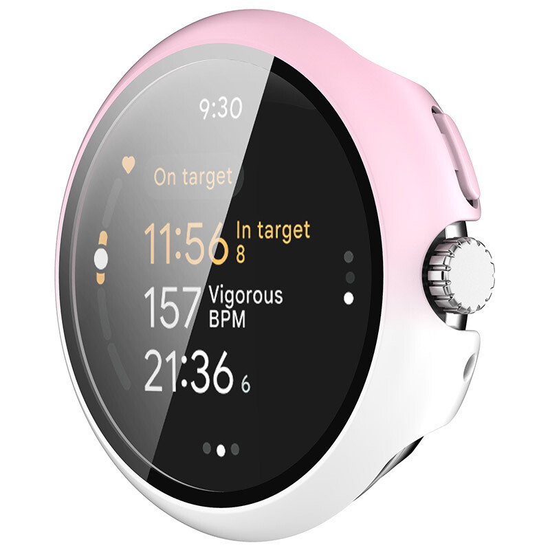 For Google Pixel Watch 3 41/45MM Full Screen Protector Tempered Glass Case Cover