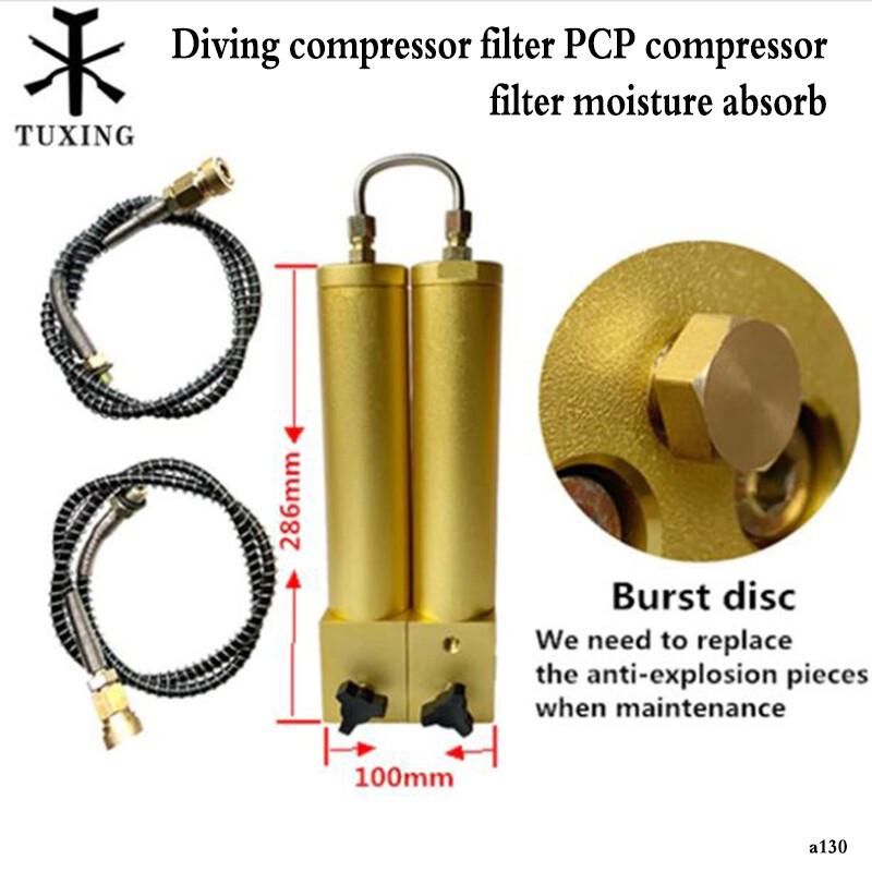 Diving Compressor Filter PCP  Filter Moisture Absorb Filter 286mm*100mm Burst