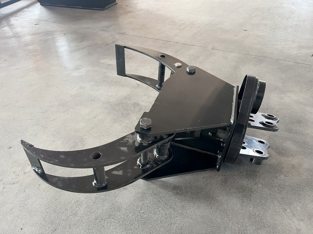 Agrotk Hydraulic Rotating Log Grapple for Mini Excavator with Motor Attachment