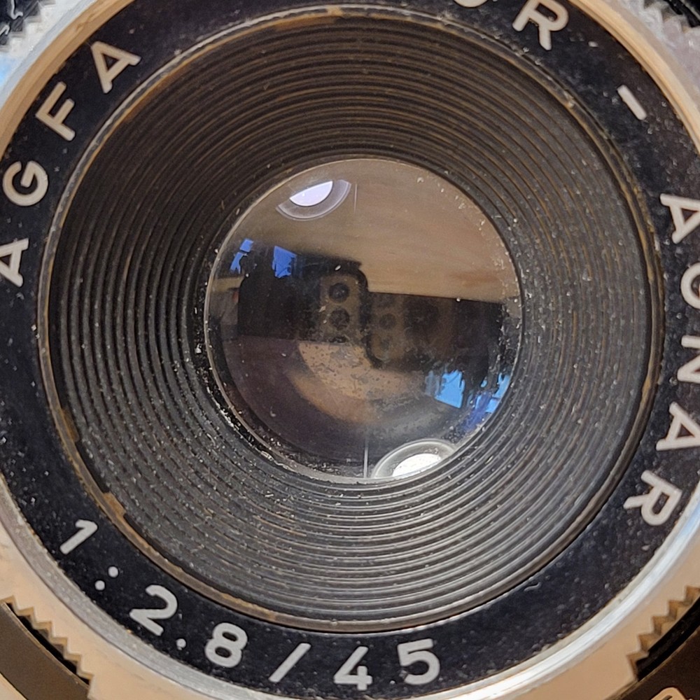 TESTED &WORKS! Analog Agfa Optima 1a Viewfinder 35mm Camera