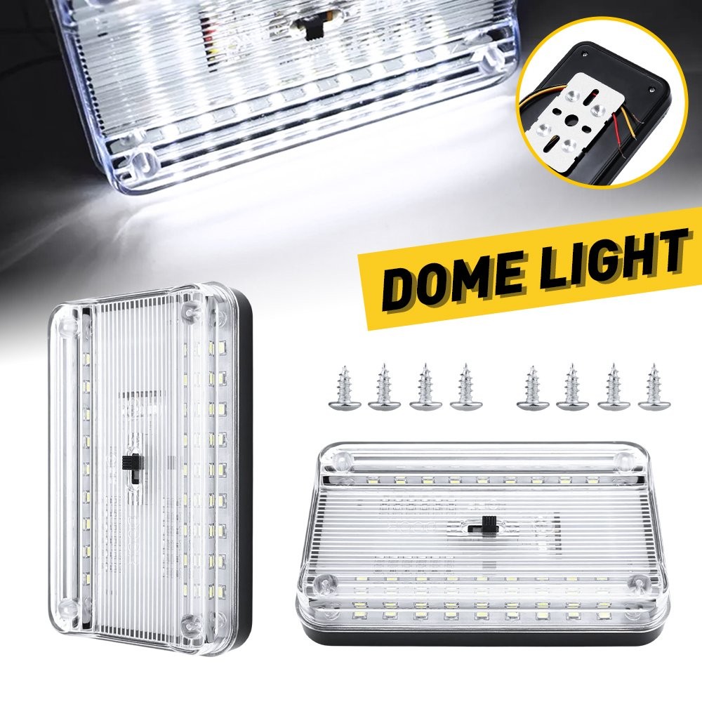 Full 72-LED White Dome Light Interior Inner Plastic Replacement Clear Lens Cover