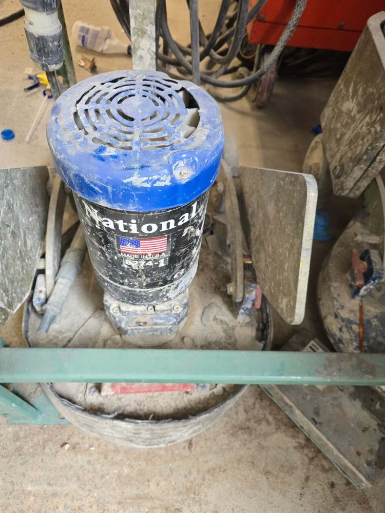 National 8274-4 concrete floor grinder machine