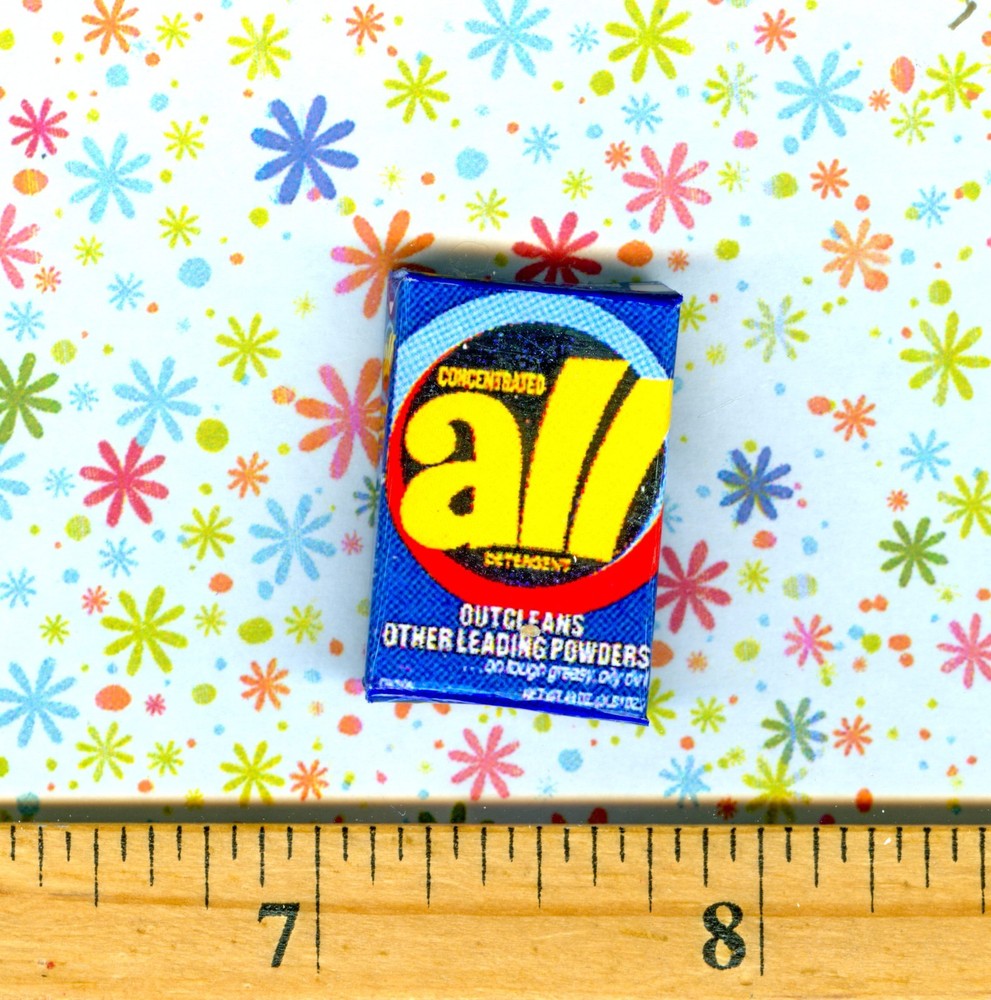 Dollhouse Miniature Size  Laundry Detergent Box -A