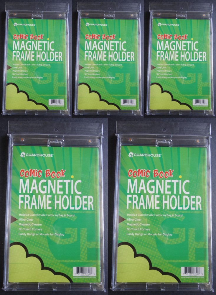 (5) Guardhouse One Touch Magnetic Frame Holder Current Comic Book Wall Hanging