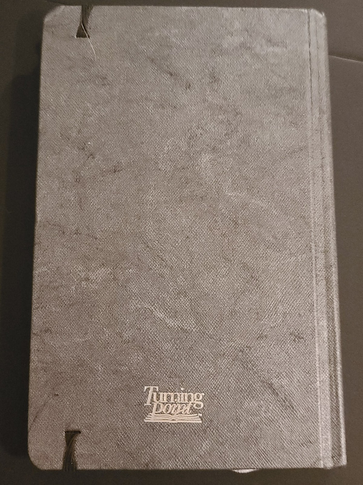 Turning point great expectations Christian journal notebook Hard back slate Grey