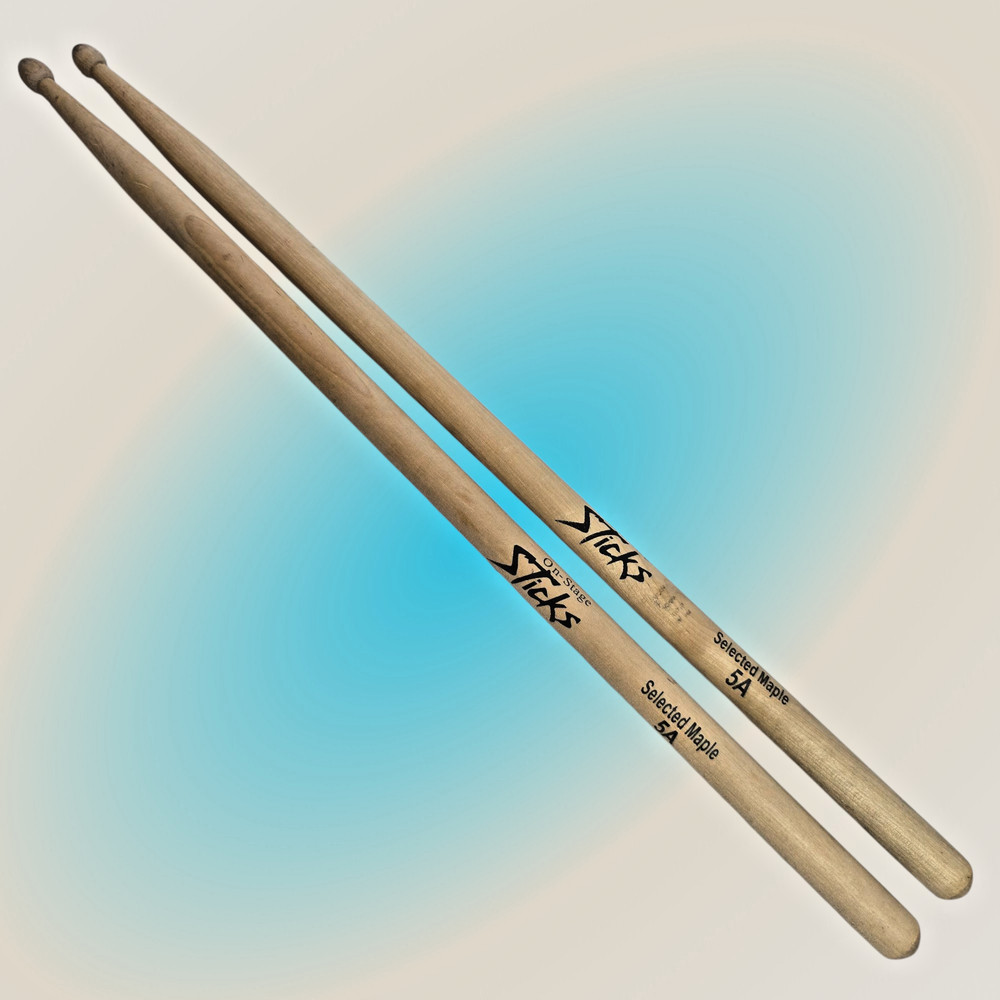 On-Stage Stands 5A Nylon Tip Maple Drumsticks