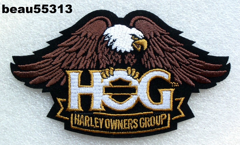 ⭐"NEW STYLE" HARLEY DAVIDSON OWNERS GROUP HOG MOTORCYCLES "EAGLE CLAW" PATCH