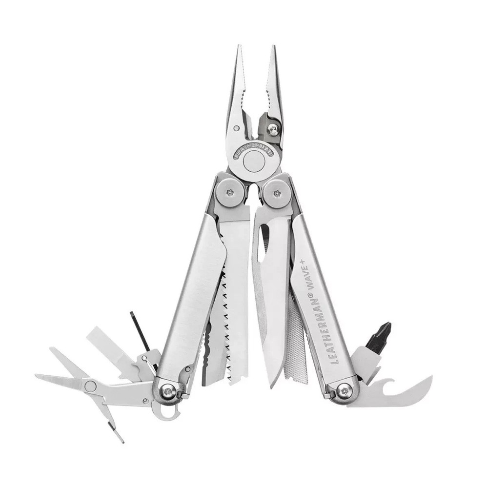 Leatherman Wave Plus Multi-Tool, 18-Tools, Stainless Steel (US STOCK)