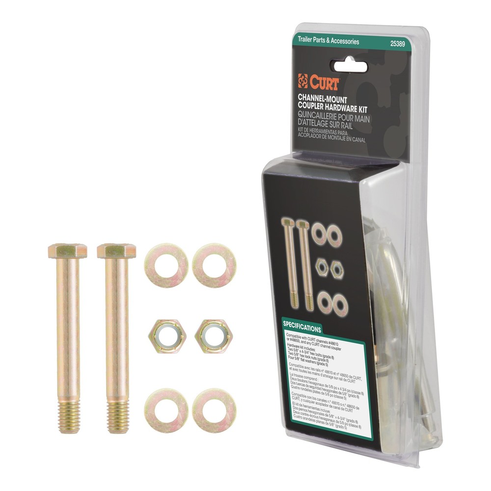 Curt-Channel-Mount Coupler Hardware Kit 25389