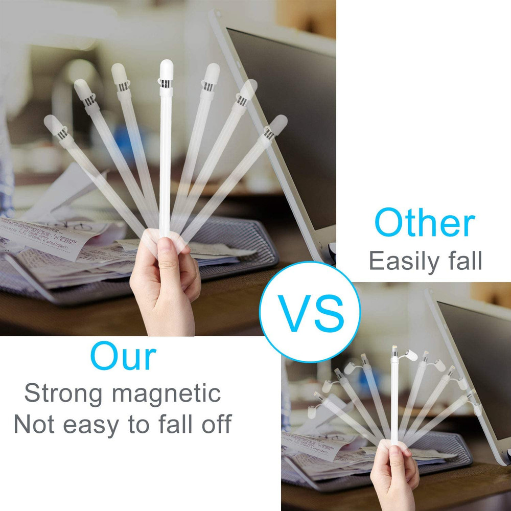 Magnetic Replacement Cap for Apple Pencil 1St Generation - with Silicone Protect