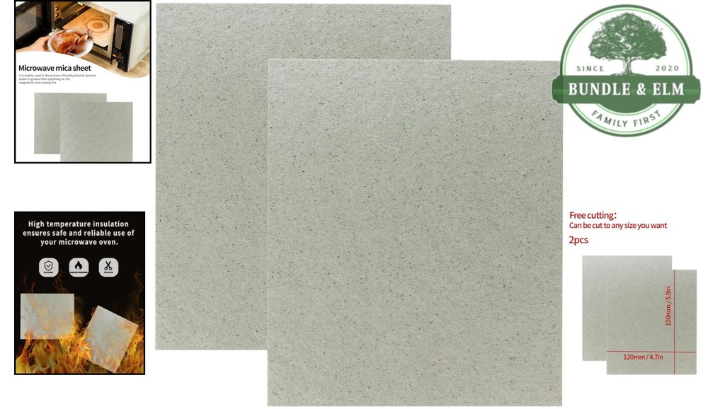 2 PCS Mica Sheet for Microwave Oven Waveguide Cover Cutting Protector Replace...