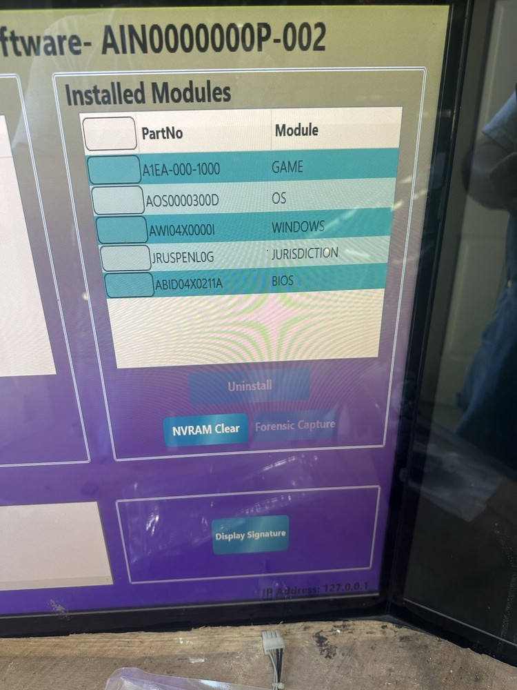 BALLY / SG / ARGOS INSTALLATION SOFTWARE - AIN0000000P INSTALL USB LOADER