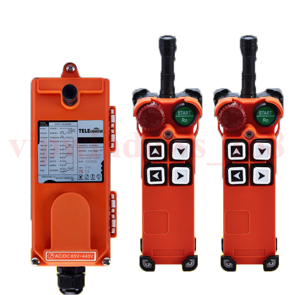 Industrial Wireless Hoist Crane Remote controller Transmitter&Receiver 4 bottons