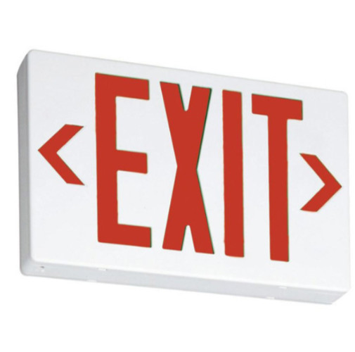 NEW! Lithonia EXR - LED Exit Sign - Red Letters
