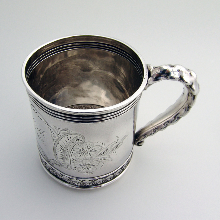 Aesthetic Bright Cut Cup Gorham Sterling Silver 1892