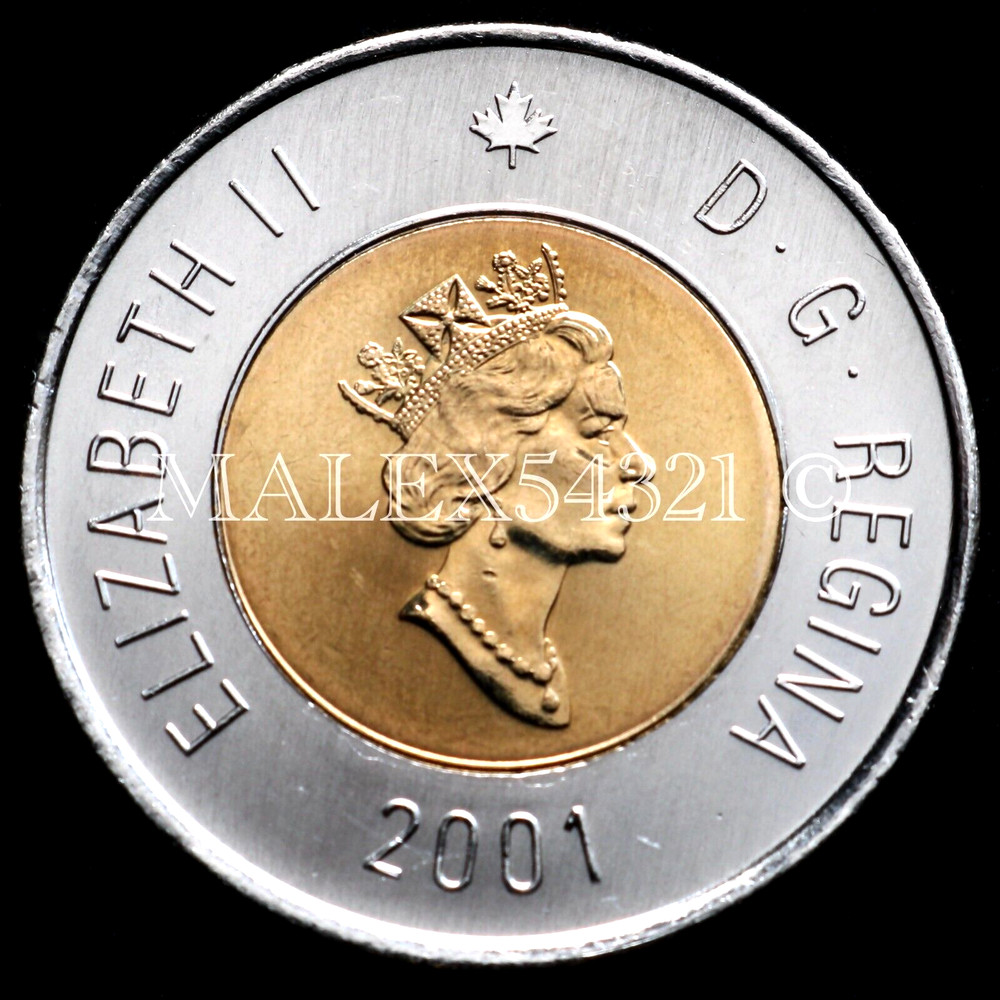 🇨🇦​ CANADA 2001 POLAR BEAR 2 DOLLARS **CHOICE** UNCIRCULATED FROM MINT ROLL