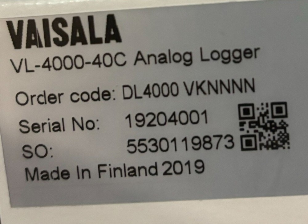 Vaisala VL-4000-40C Analog Logger
