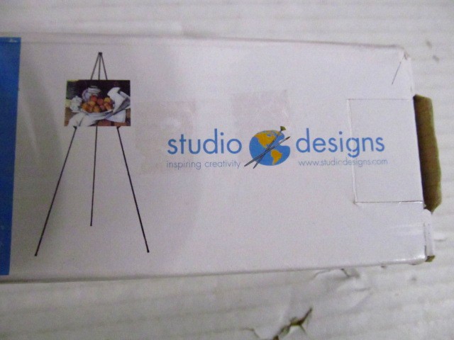Studio Designs EZ Fold-A-Way 61.5" Easel, Black, Model 12102