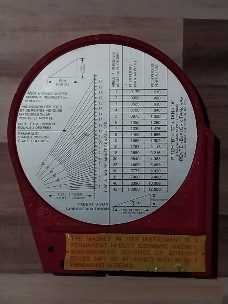Starrett Am-2 Angle Meter,Magnetic Base,0-90 Deg