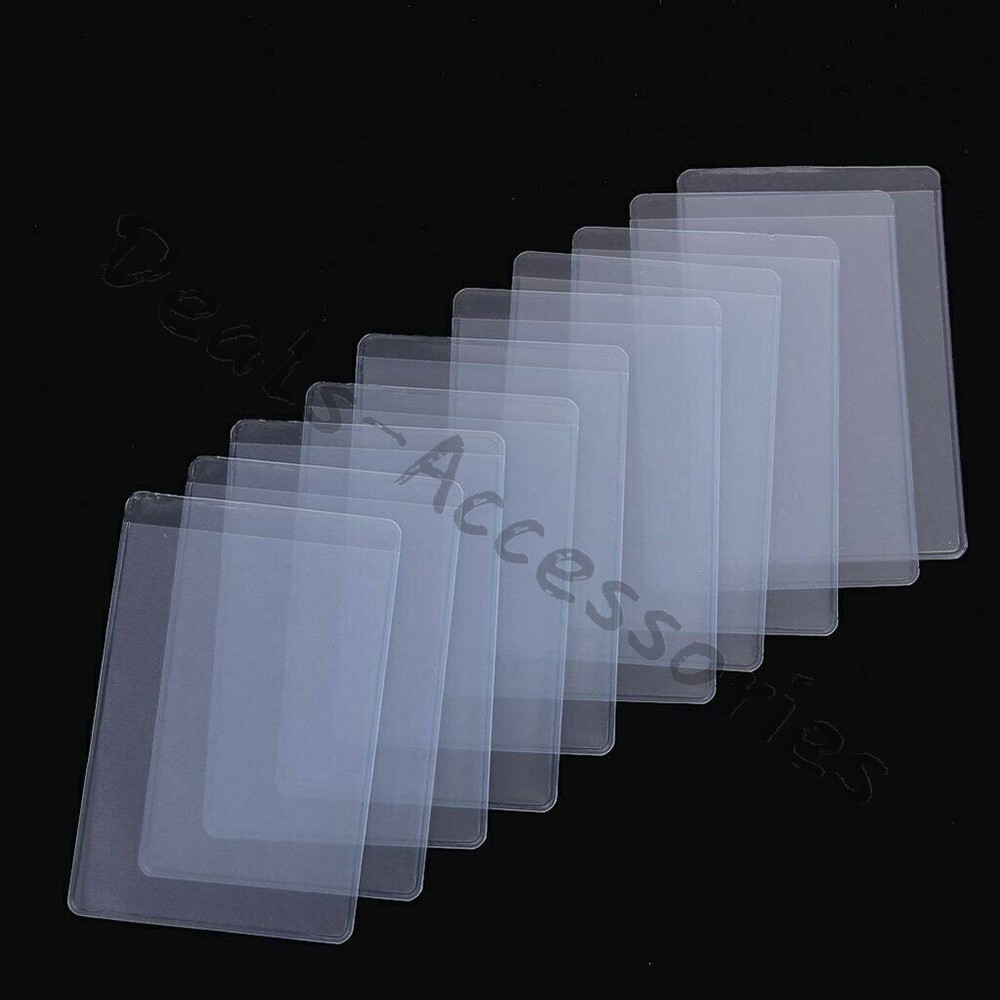 Soft Clear Plastic Card Sleeves Protectors for ID Cards (10PCS)