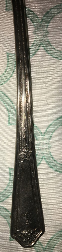 Antique Vtg Bouquet signed Silverplate Cake/Pie Server